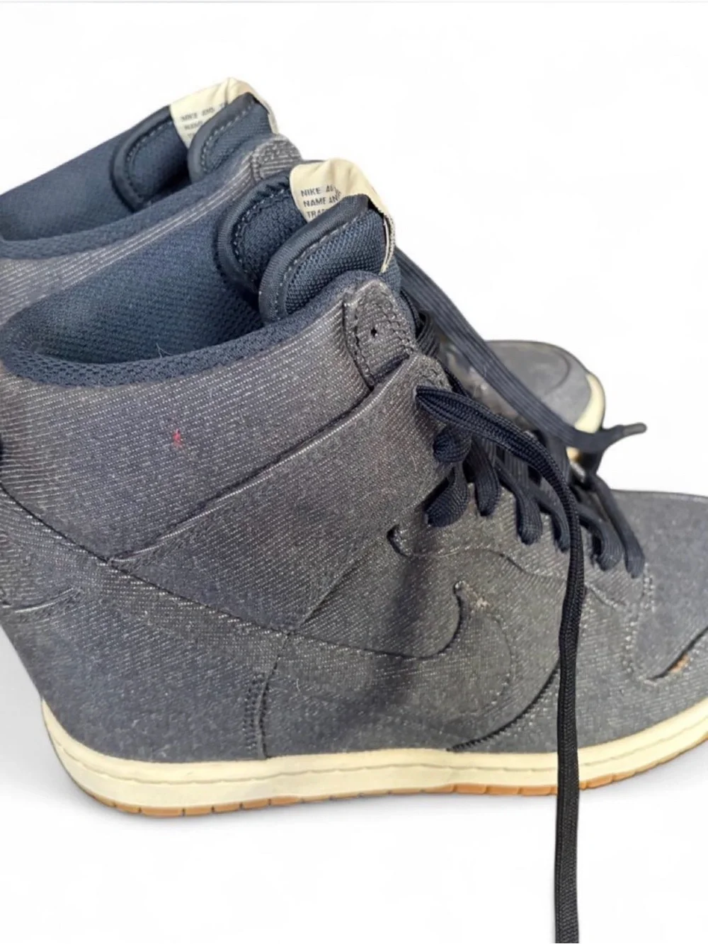 Nike Women’s Denim High-Top Wedge Sneakers